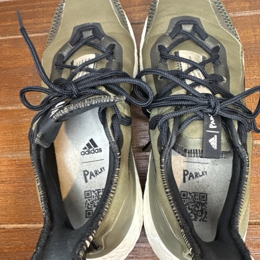 Parley x Adidas UltraBoost 21 Olive Green Mens 7 Running Shoes G55649 Boost‎